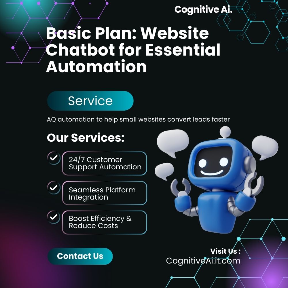 Basic Plan – Website Chatbot for Essential Automation