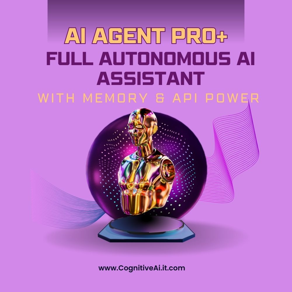 AI Agent Pro+ – Full Autonomous AI Assistant with Memory & API Power